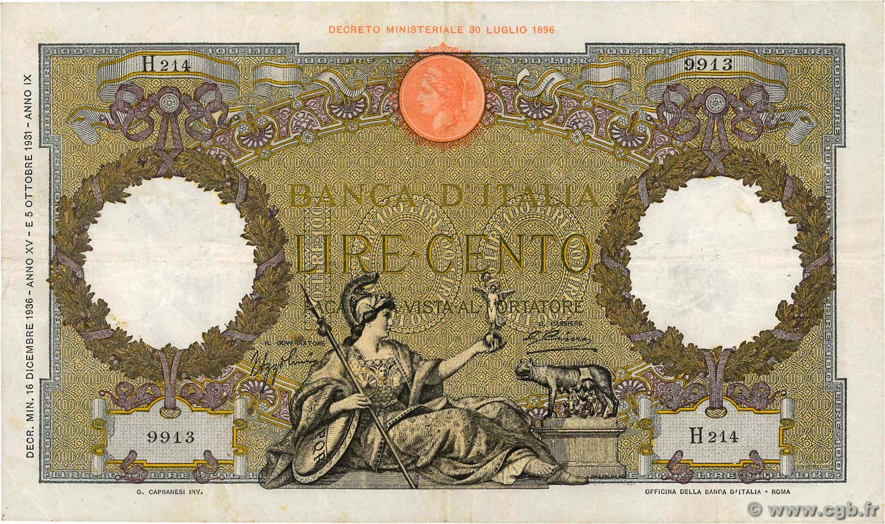Moneta da 100 lire con data rara, simbolo di valore collezionistico elevato.