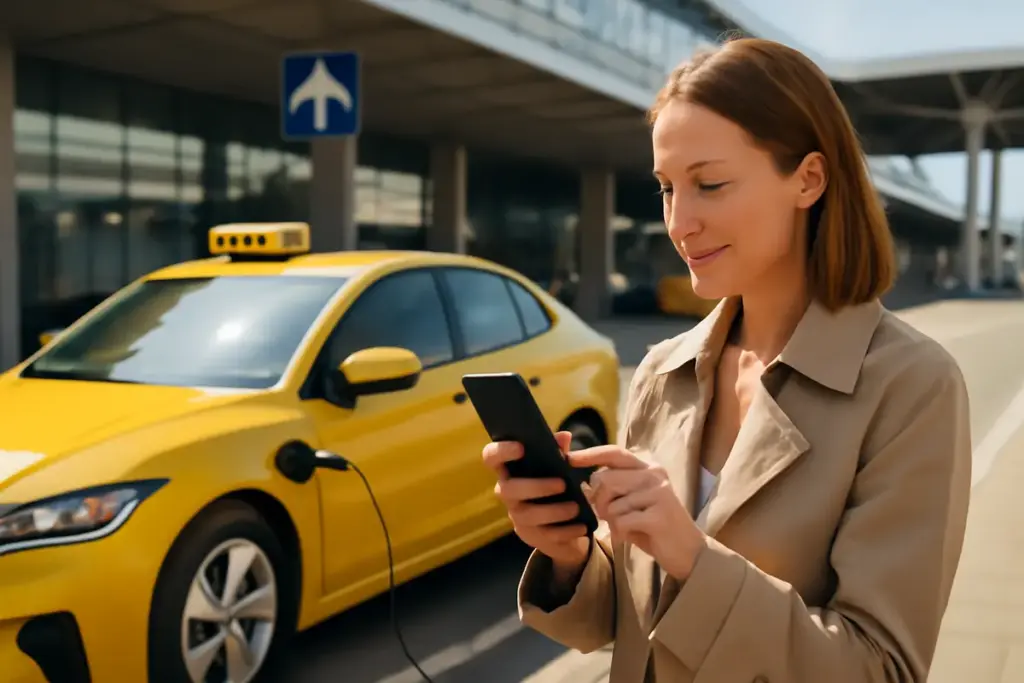 Posso richiedere un taxi 100% elettrico per il transfer aeroporto? Ecco come fare in modo semplice
